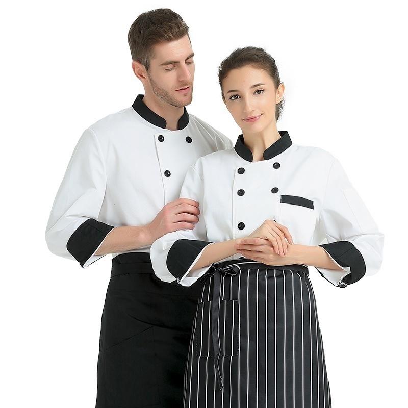 💰Comprar Unisex Cocina Chef Camisa 3/4 Manga Chaqueta Amantes' Tops Chefs Hombres Mujeres Usan Vestido Catering Blusa de Bolsillo barato al mejor precio en la tienda en línea Joom — ⭐comentarios