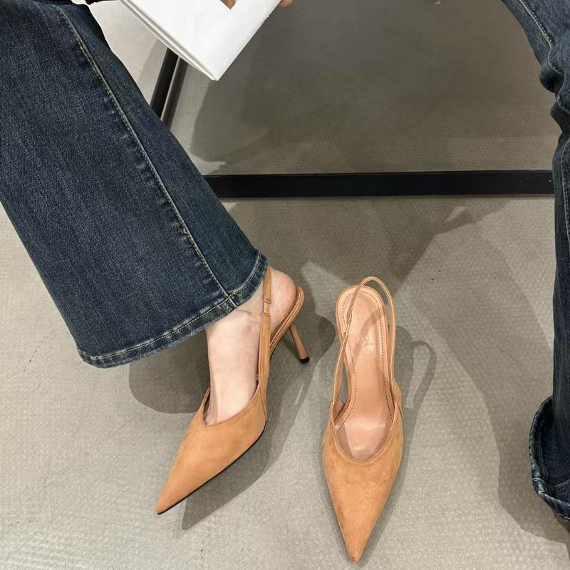 Fashion New Summer Leopard High Heel Women Sandals Fashion Pointed Toe Shoes Design Style Banquet Party Sandals Shoes Zapatos Mujer