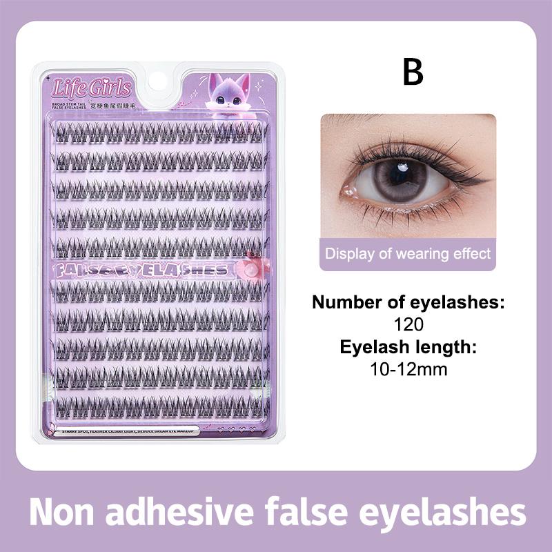 Self Adhesive Eyelashes Cluster Lashes No Glue Individual Lashes Soft Idol Lash Clusters Reusable Self Adhesive Lashes