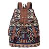 New retro pattern backpack canvas women's bag fashion personality travel strap small backpack