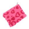 Plush Makeup Bags Soft Travel Cosmetic Storage Bag Portable Love Print Organizer Pencil Case Cute Clutch Pouch