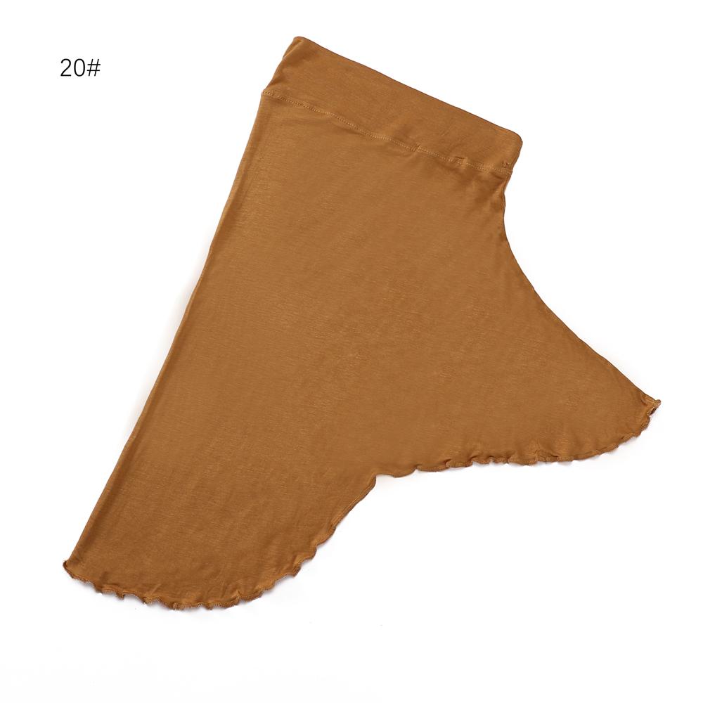 Cotton Inner Hijab Caps Muslim Stretch Jersey Cap Islamic Underscarf Bonnet Solid Headscarf Turbante Turban Mujer Instant Hijab