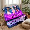 Kpop Demon Hunters Trykt Flanell Kastepledd Mykt Varmt Lettvekts Helårspledd for Sofa Seng Camping Hjemmeinnredning Julegave