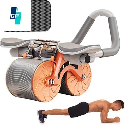 Unterstützung mit Telefonhalter, mit Kniematte, Bauch-Rollrad, Bauch-Übungsrad, Bauch-Rad