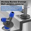 1Pcs 2/3/4 Ways Floor Drain Cover Universal Hose Adapter Disposer  Washing Machine