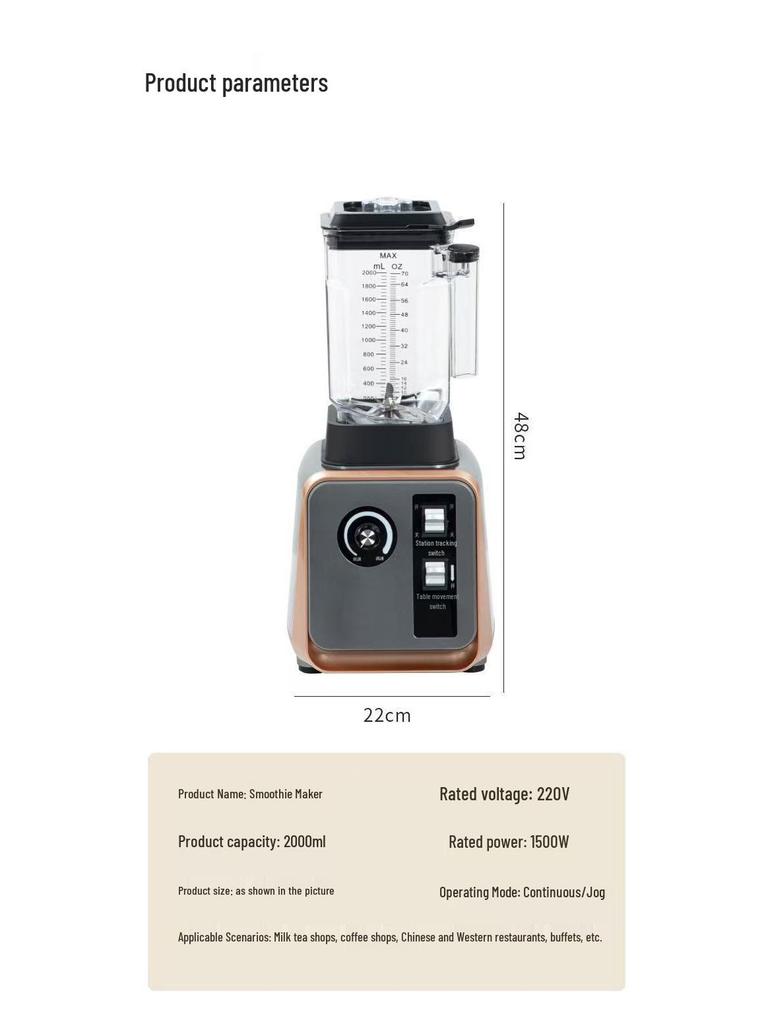 2L Multi-Functional Automatic Cooking & Smoothie Machine with High-Power Ice Crusher
