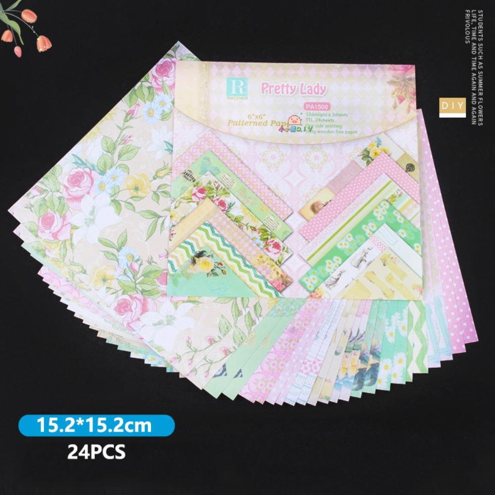 

Handmade Stamp Border Punch Embosser Stamp Shape Punch For Paper Crafting Scrapbooking Cardstock - 24 PCS