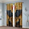2pcs, Window Curtain 2D print The Egyptian goddess Isis and the Sphynx cat Polyester Woven (without rod) Outdoor Decorations