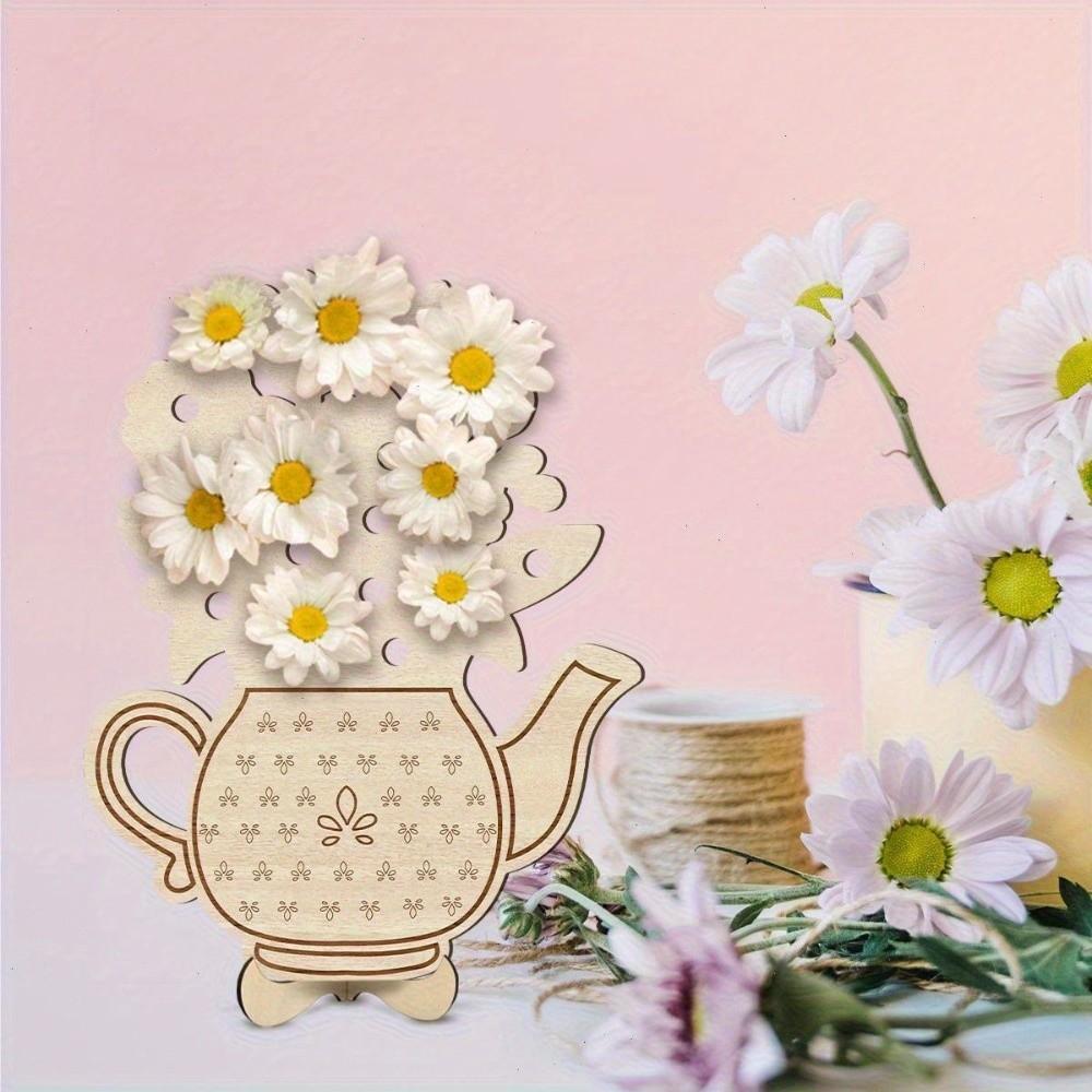 Portable Floral Arrangement Decoration Vase Support Flower Vase Gift Wooden Support  Mothers Day