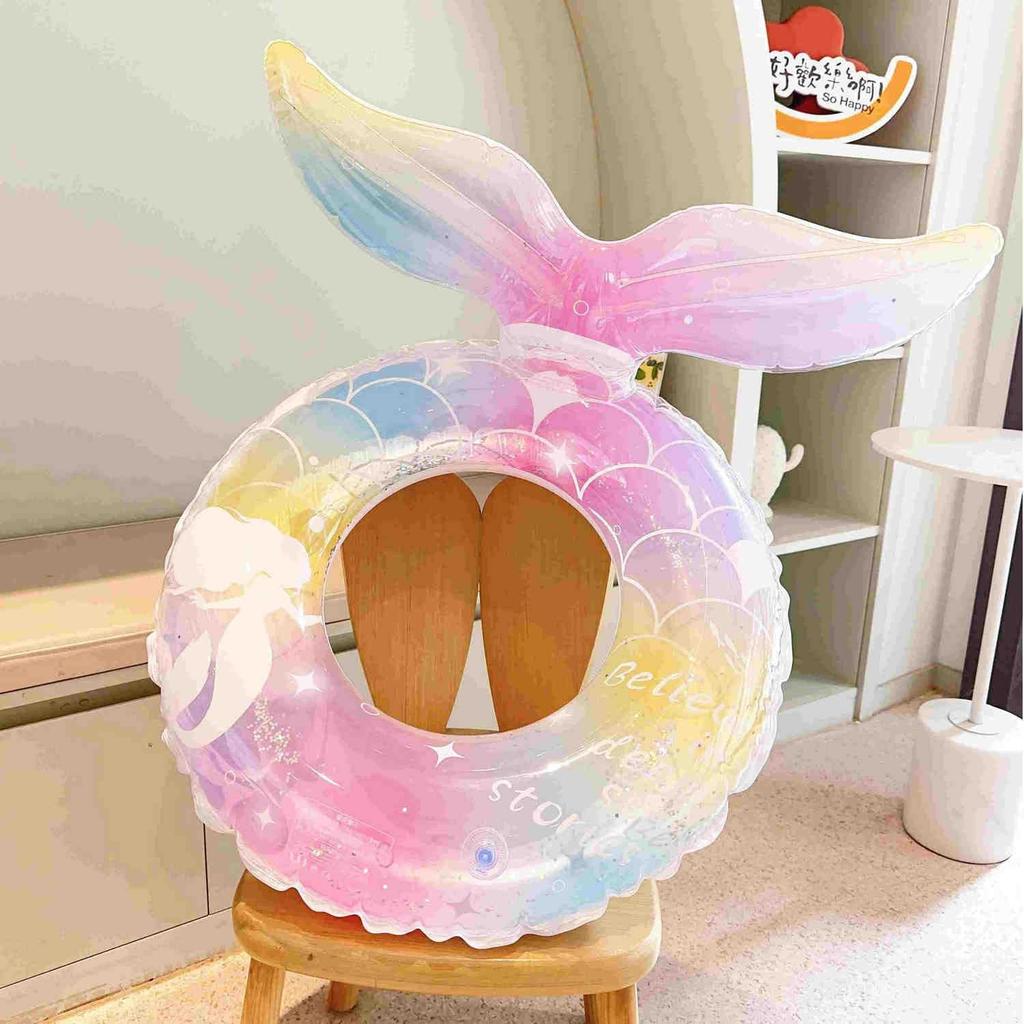 Float for Adults 90cm Float Stylish Cute Mermaid Float Strong Buoyancy Stylish For Water Play Swimming Beach Sunbathing Summer Vacation Heat