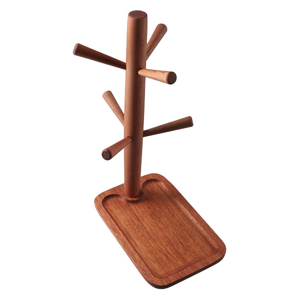 20.5*20/32 CM Wooden Desktop Storage Rack Natural Color Walnut Color Cup Holder  Gift