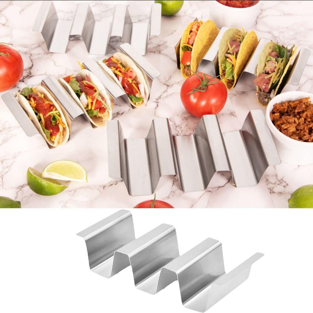 U Shape Taco Holder Stand Stainless Steel Tortilla Stand Taco Rack Tray  Restaurant