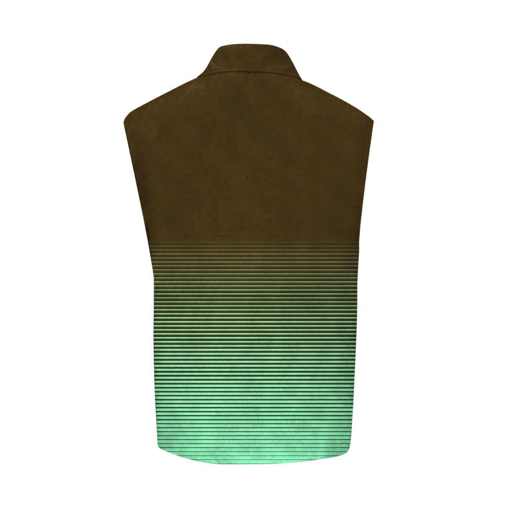 Men's Casual Pocket Button Collar Sleeveless Vest