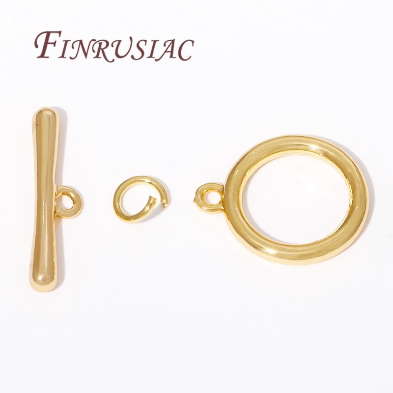 18k Gold Plated Toggle Clasp For Jewelry,OT Clasps For Bracelets Accessories DIY Jewelry Making Necklaces Connectors Findings