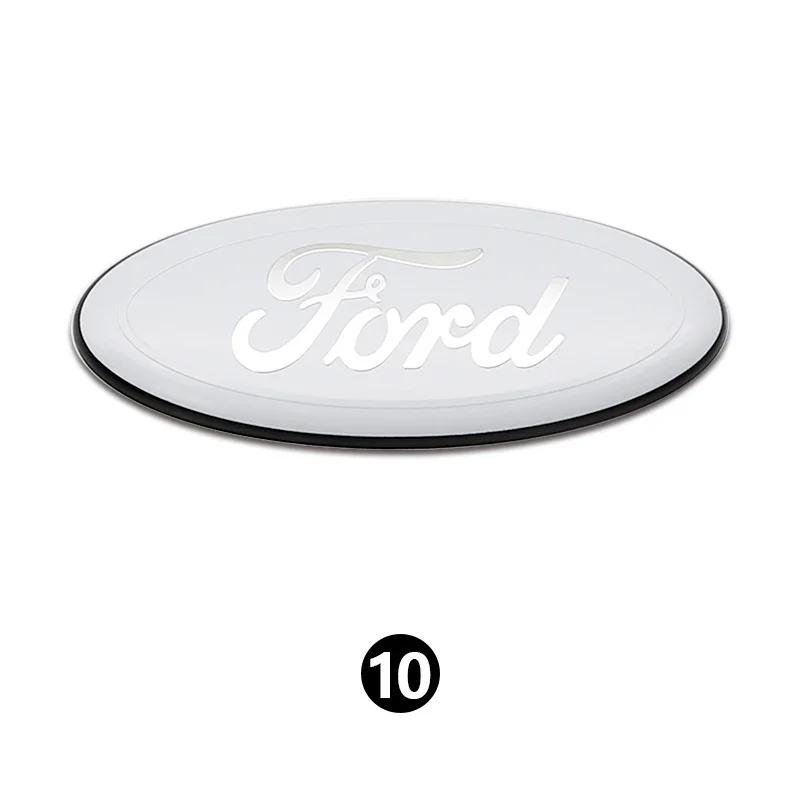 Autosticker Ford Nieuw 2025 Heet Metaal Voorgrille Achterklep Embleem Stickers voor Ford Focus Mondeo Ranger 3D Auto Logo Badge Water