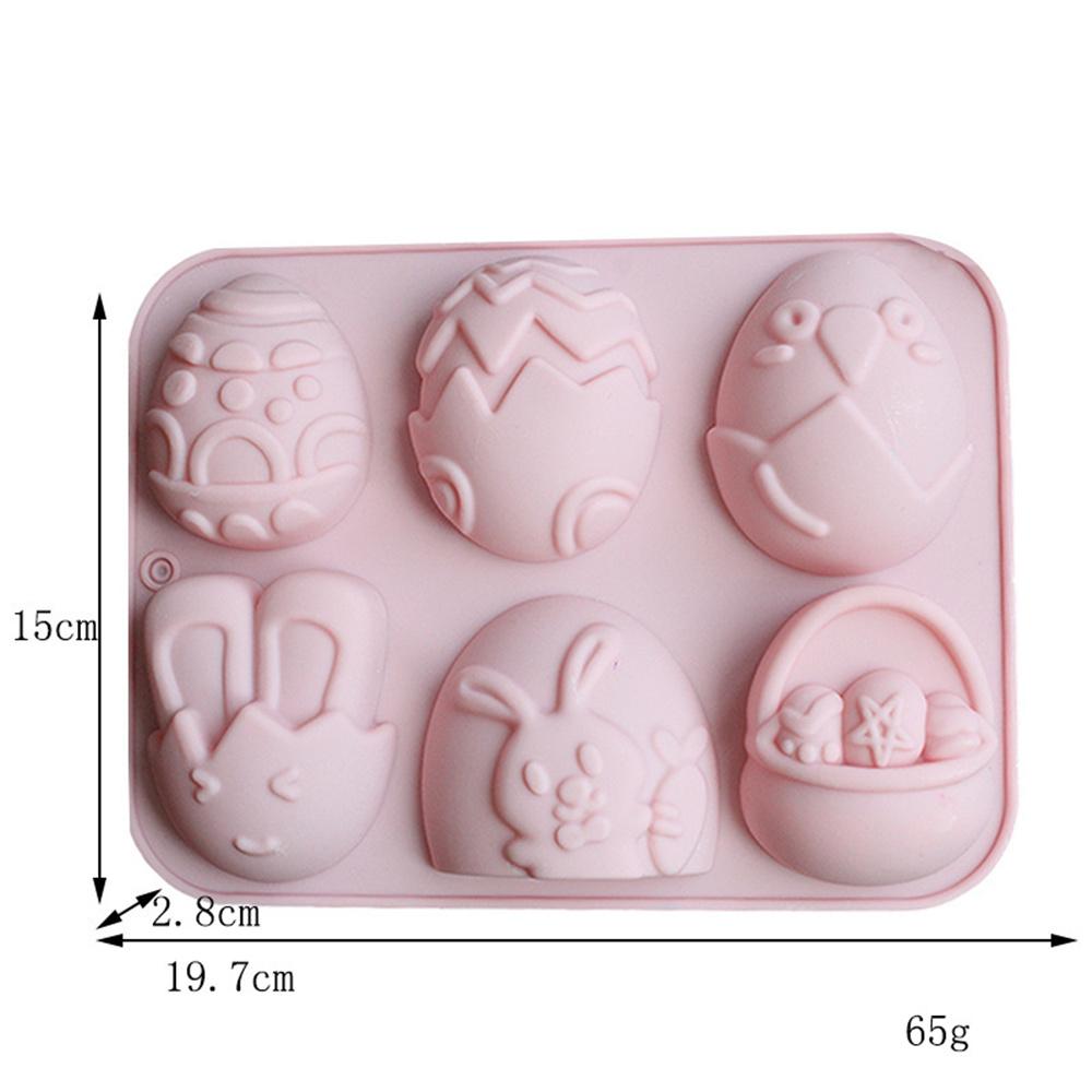 Easter Egg Rabbit Basket Silicone Mold Rabbit Shaped Cake Decorating Tools Bakeware Maker Silicone For Easter Party Home Baking