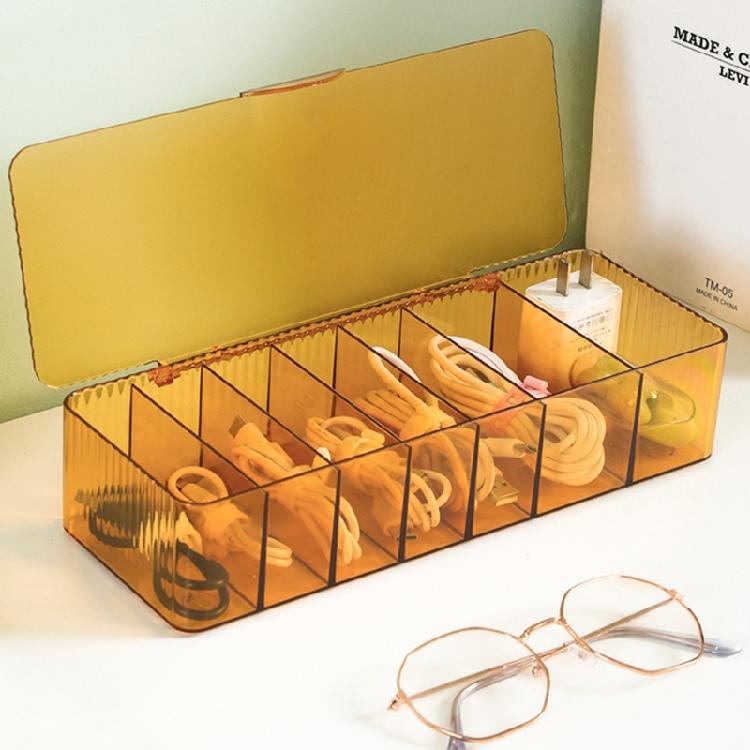 Cable Storage Box with Lid Clear Charger Cord Organizer Desk Organization Case