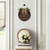 Welcome Kindly Remove Your Shoes Once Inside Thank You Wood Sign Home Decor Door Wall Hanger Keep Clean Manners Take Off Shoes 11*11 Inches Round