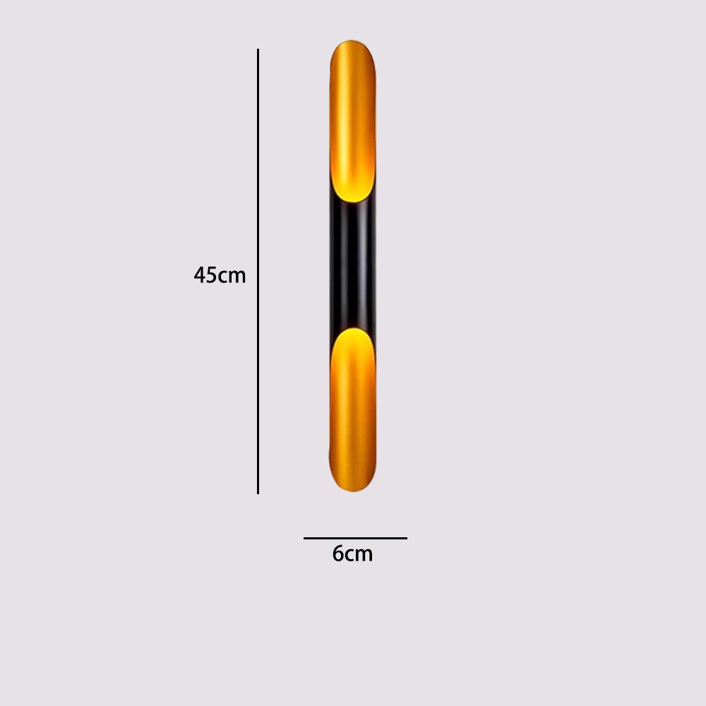 

Внутренние настенные светильники Алюминиевая трубка с верхним и нижним светом Фоновый настенный светильник Спальня Гостиная Украшения Настенные светильники Светильники Cool White(5500-7000K)