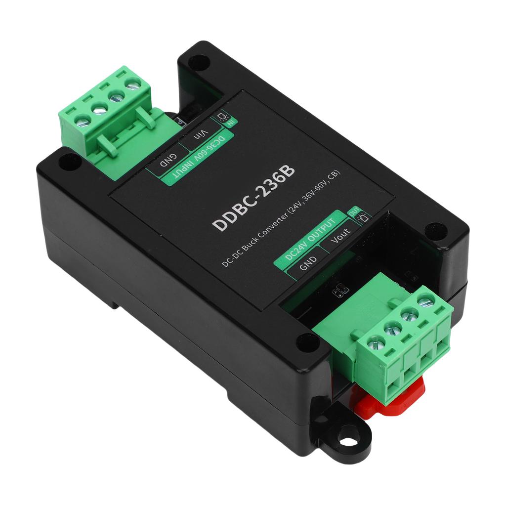 36 60V to 24V DC Power Converter Non Isolated Voltage Reducer Regulator Guide Rail Mount