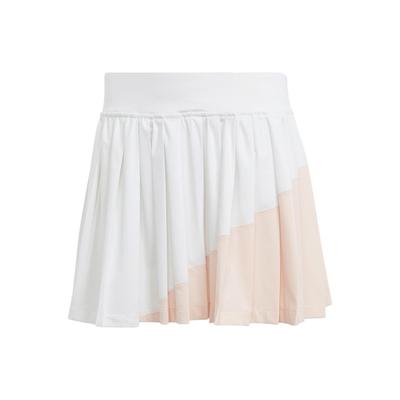SS23 Color Block Tennis Pleated Skirt Women Skirt White IA7038