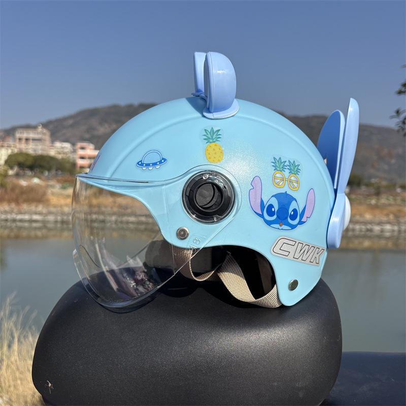 3C Certified Cartoon Sun Protection Helmet for Kids 1-15 Years, All-Season Electric Scooter Safety Helmet