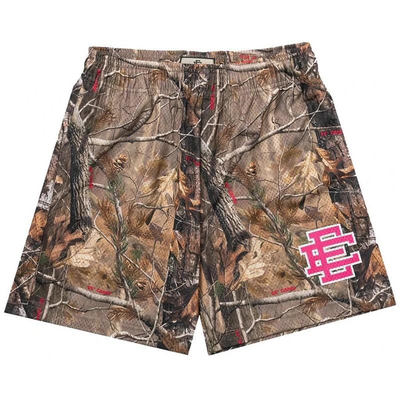 Eric Emanuel EE Herren Mesh Fitnessshorts Atmungsaktiv Jogging Training Lässige Sportbekleidung