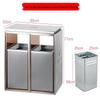 Stainless Steel Trash Can for Shopping Malls, Hotels, Offices, and Subway Stations