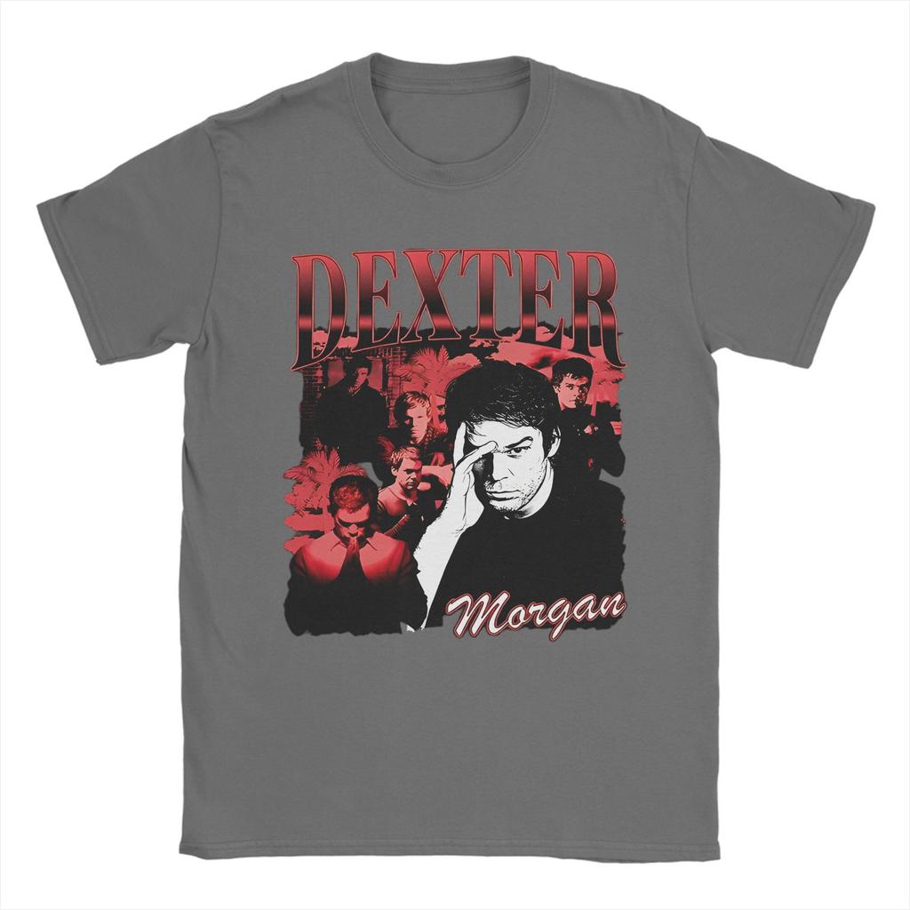 Dexter Morgan Movie TShirt Summer Crime TV Drama TShirts Mens Cotton O Neck Oversize Clothes Short Sleeve Streetwear Tops