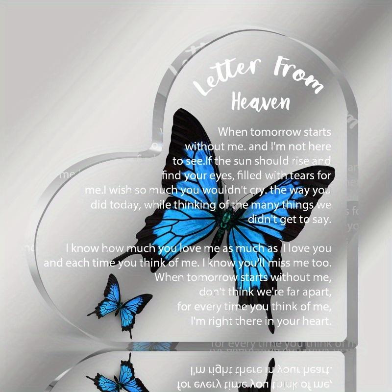 "Heart from Heaven" Comfort Letter - Delicate Sympathy Gift for Loss