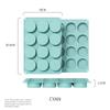 Chocolate Covered Oreos Mold 12-Cavity Non-Stick Round Silicone Oreo Cookie Molds for Chocolate Candy Mini Cakes Jelly Ice Cube