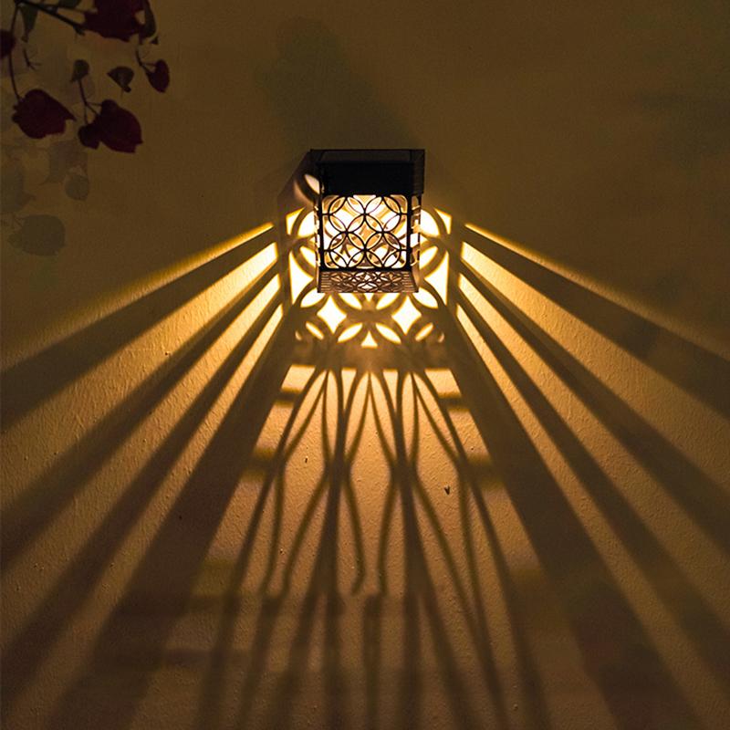 

LED Solar Wall Lamp Outdoor Waterproof Solar Powered Large-capacity Lithium Battery Garden Decoration Lights Solar Fence Light 1 pc теплый белый