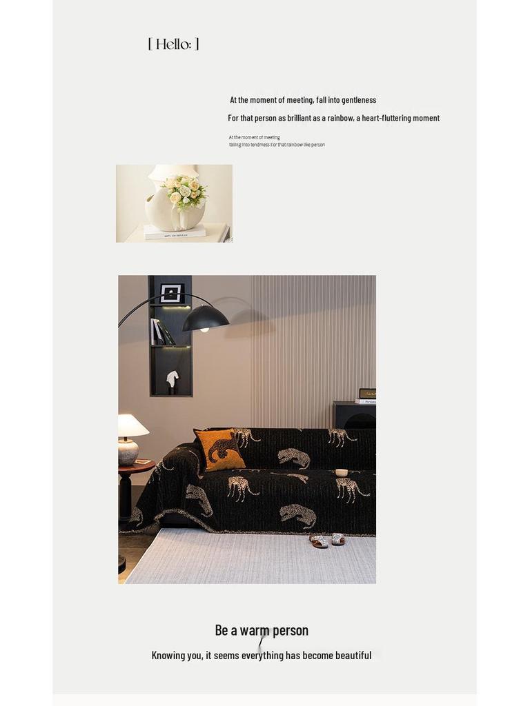 Schwarzer Moderner Minimalistischer Sofabezug: Ganzjährig, Universelle Passform, Einteilige Voll-Deckenunterlage