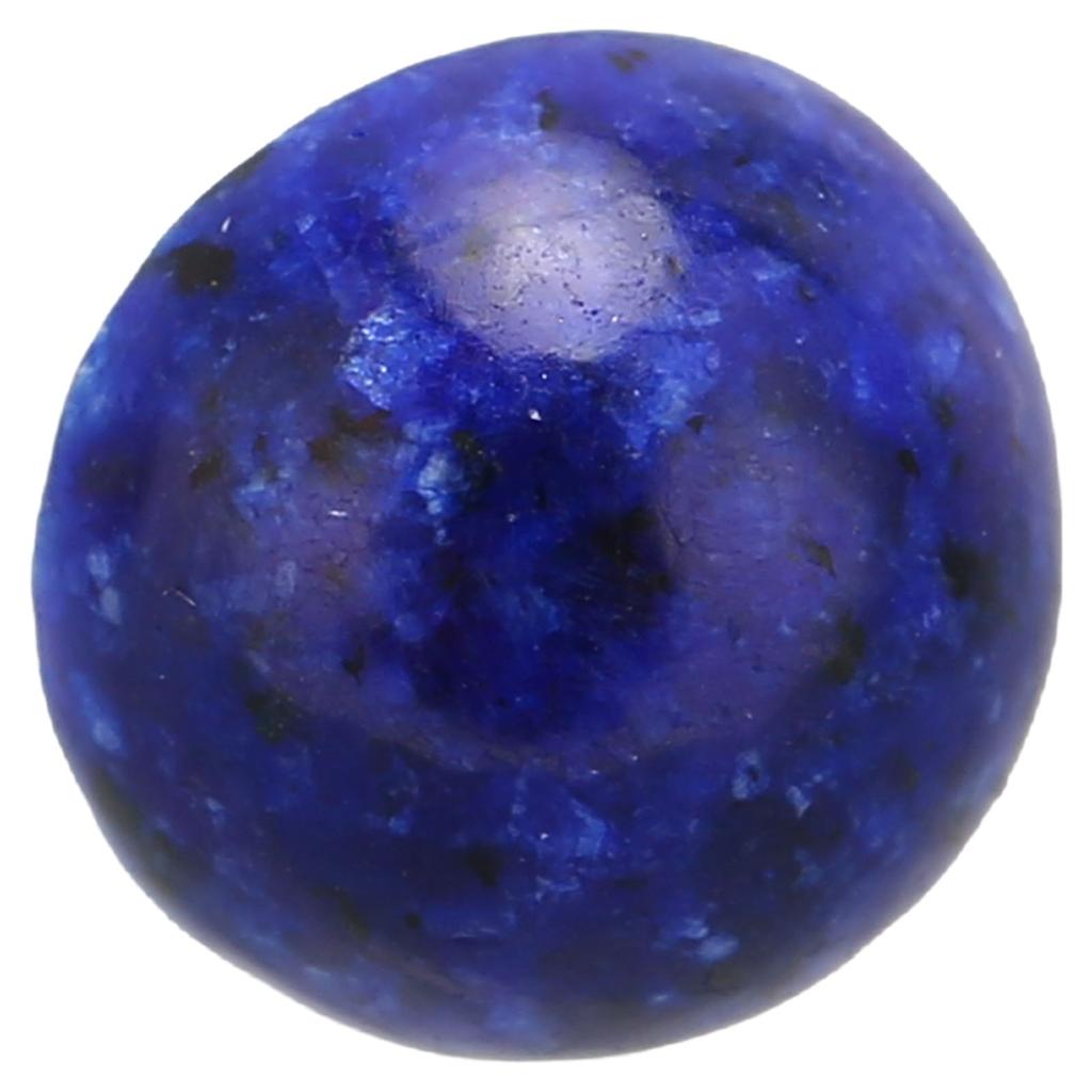 20Pcs Lapis Lazuli Cabochon Stone Half Round Beads 8mm Flat Back Dome Cover for DIY