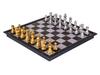 UB Union Magnetic Gold & Silver Folding Chess Set - Plastic Desktop Leisure Toy, Perfect Student Gift