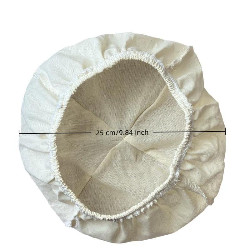 3Pcs Oval/Round Bread Fermentation Basket Cloth Lining Dough Basket Cover Fermentation Cloth For Cake Kitchen Tool