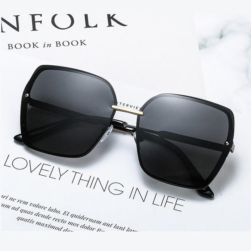 New Women's Polarized Sunglasses - Fashionable European and American Street Style Metal Trend