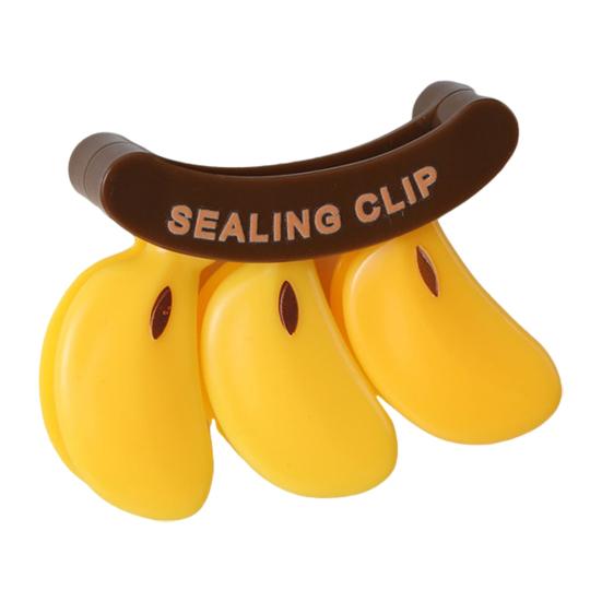 Magnetische Bananenbeutel-Clips Kühlschrank-Verschlussclips für Snacks Lebensmittelaufbewahrung Küche Handpresse Frischhalteclip