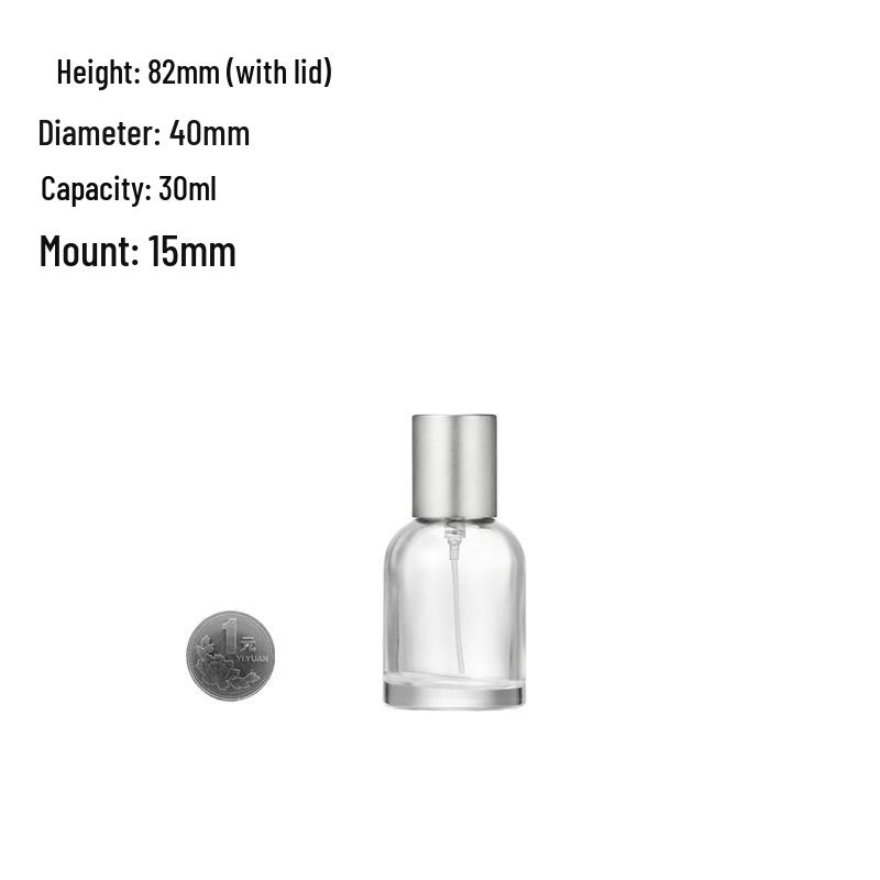 In-stock Empty Perfume Bottles: Glass Spray Bottles for Car or Personal Use in 30ml, 50ml, and 100ml Sizes