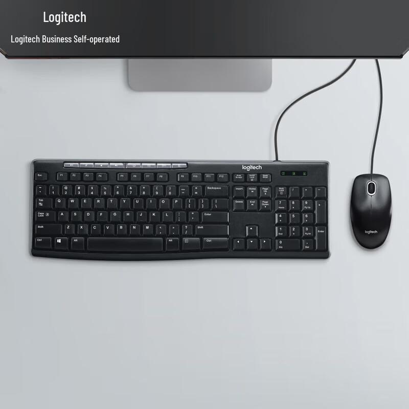 

Logitech MK200 Wired Keyboard and Mouse Combo
