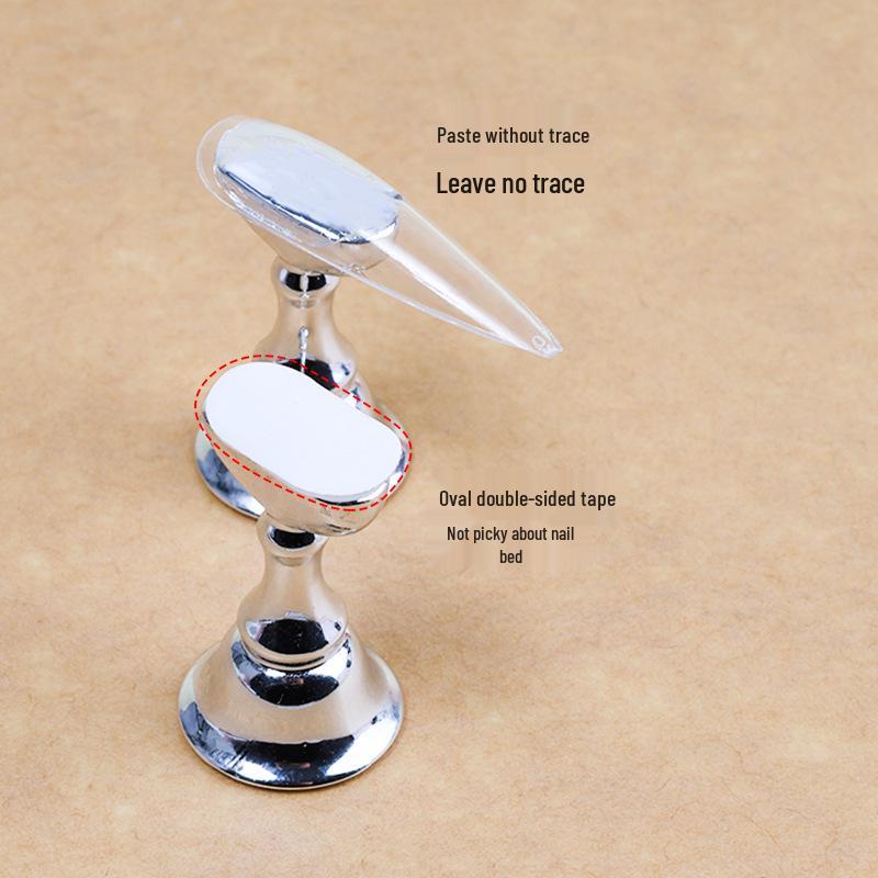 Oval Transparent Double-Sided Nail Tape - Clear Jelly Glue for Wearable Nail Art