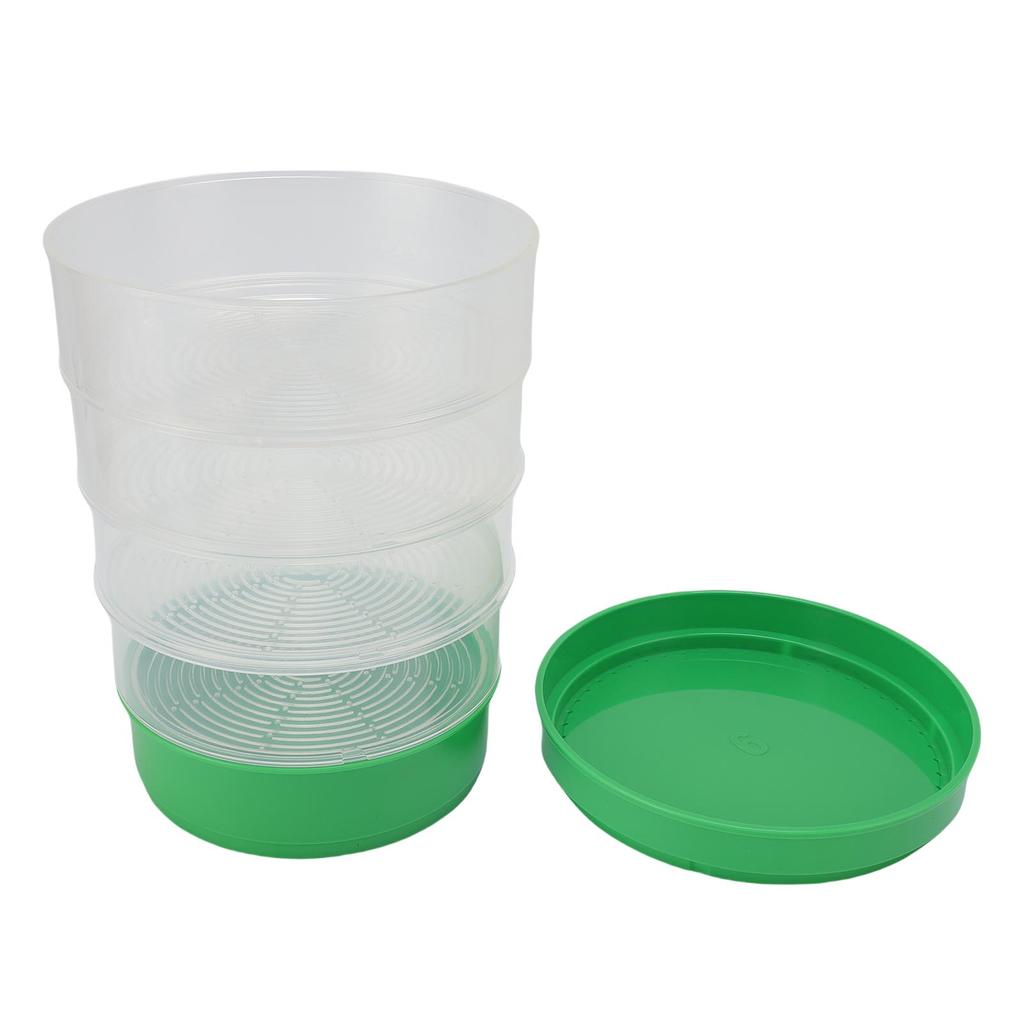 Crop Sprouter Round Shape Stackable Space Saving High Efficiency Crop Sprouting Container for