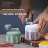Three-Speed Hand-Cranked Garlic Mincer and Masher: Multi-Function Kitchen Chopper