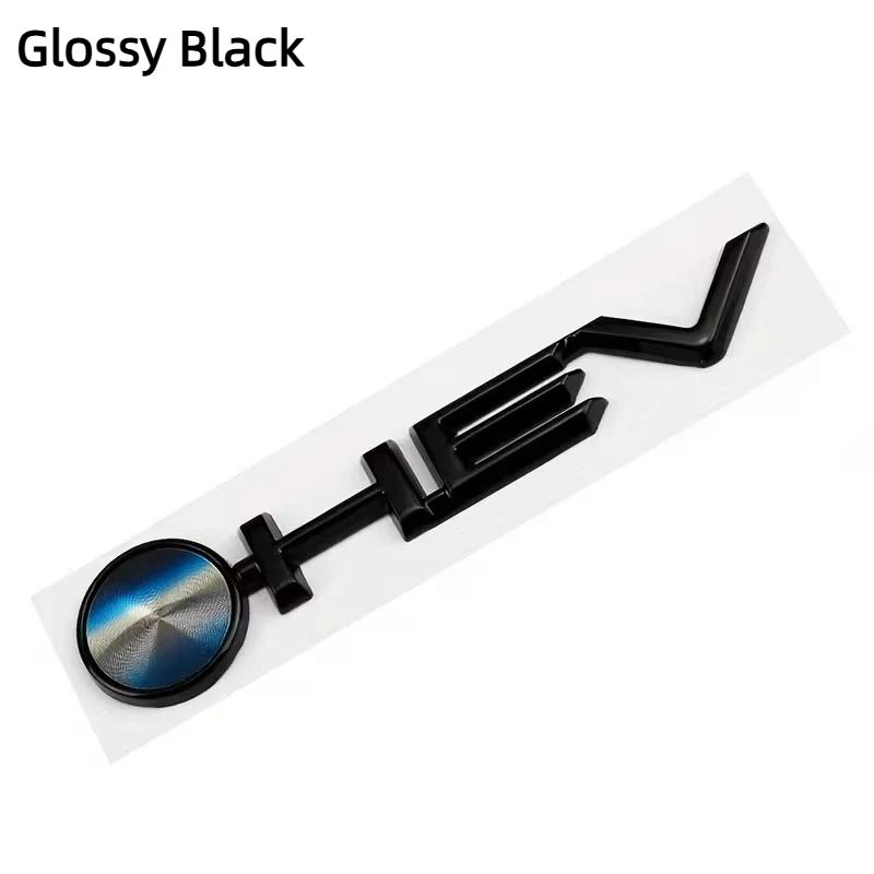 

1pcs 3D Metal HEV Logo Car Trunk Emblem Badge Sticker for C-amry H-ighlander G-ranvia S-ienna A-valon Accessories Glossy Black