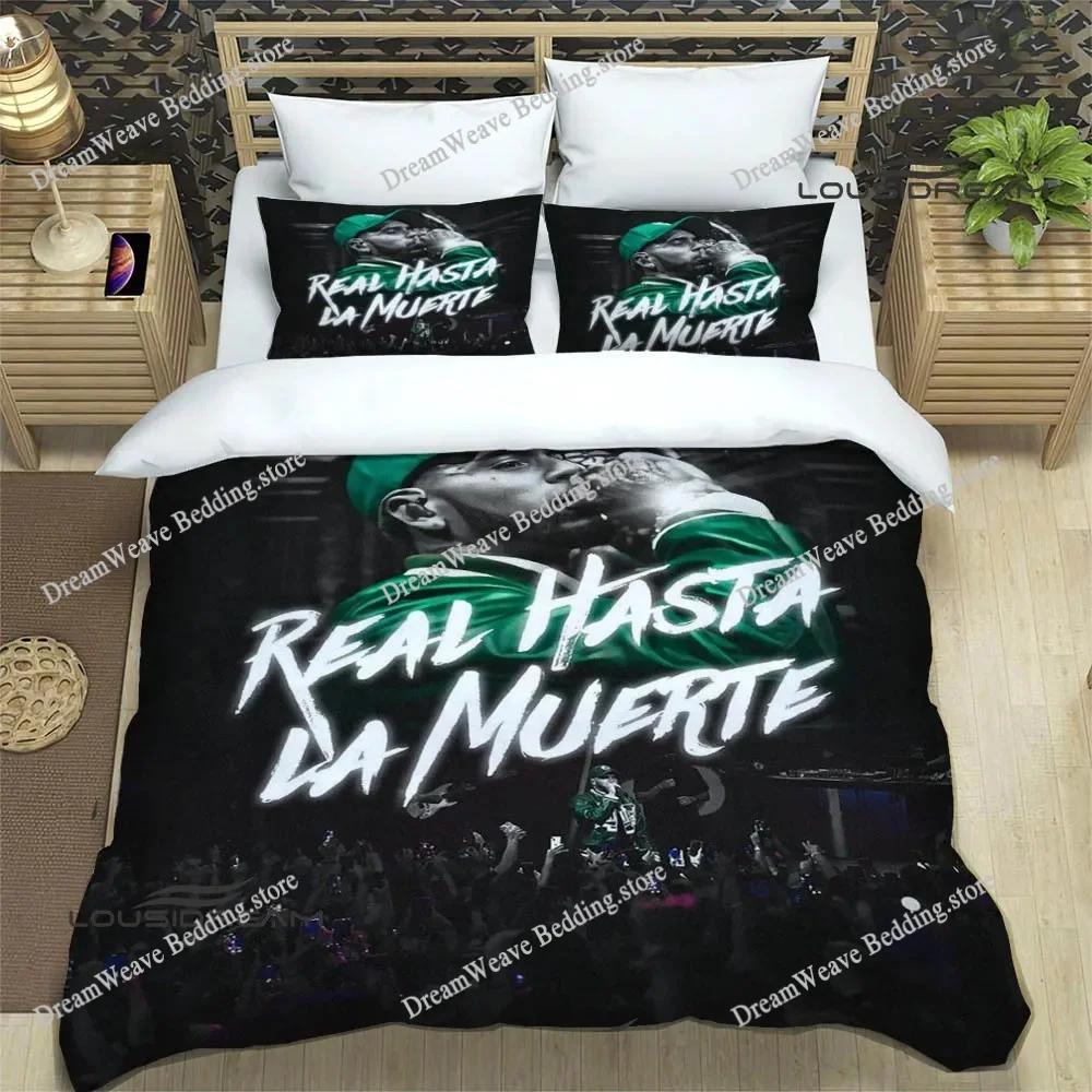 Rapper Anuel AA Printed Bedding Sets Exquisite Bed Supplies Set Duvet Cover Bed Comforter Set Bedding Set Luxury Birthday Gift96