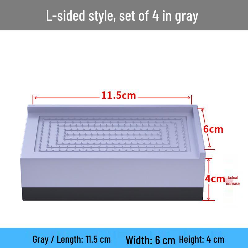 "Non-Slip Furniture Leg Pads: Height-Boosting Support for Tables & Sofas"
