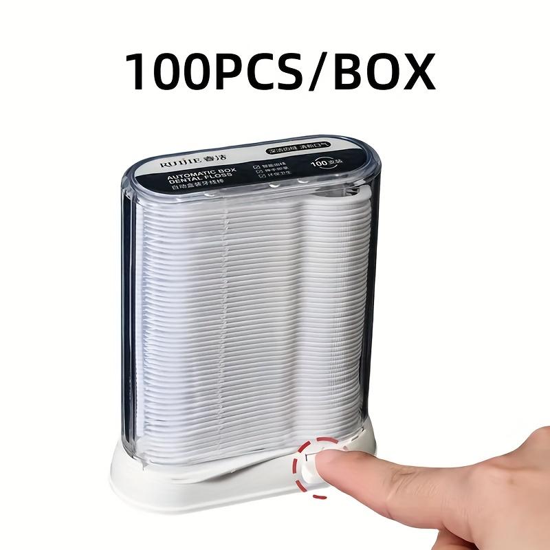 

Smart Dental Floss Dispenser - Auto-Pop Floss Pick Storage Case with Refill for Travel & Home
