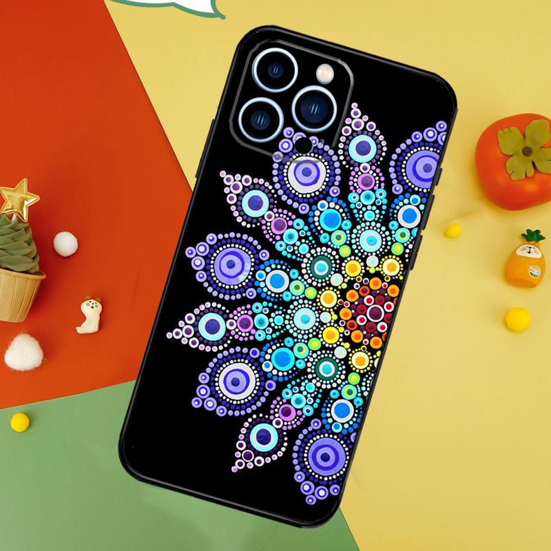 Elegant Mandala Floral Design Case For iPhone 14 13 12 11 15 16 Pro Max Mini X XR XS Max 8 7 14 15 16 Plus Cover Funda