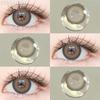 FUNSACHY 1 pár přírodně hnědých kontaktních čoček pro oči velké černé oči čočky korejská krása šedé zornice módní barevné oční kontakty