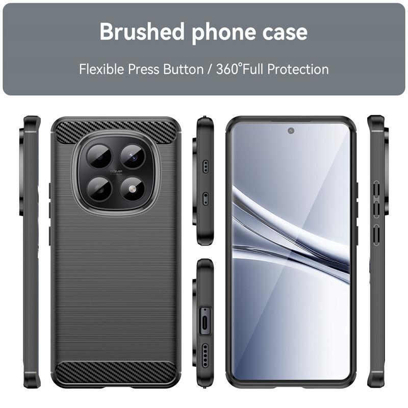 For Xiaomi Redmi Note 15 China Case Xiaomi Redmi Note 15 5G China Cover Luxury Shockproof Anti-Slip Brushed TPU Protective Case